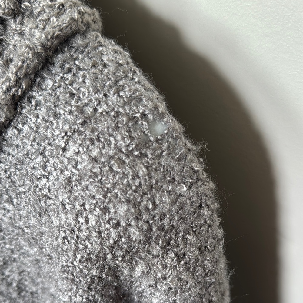 36 Point 5 Gray and Black Cape with Cozy Turtleneck - Picture 3 of 4